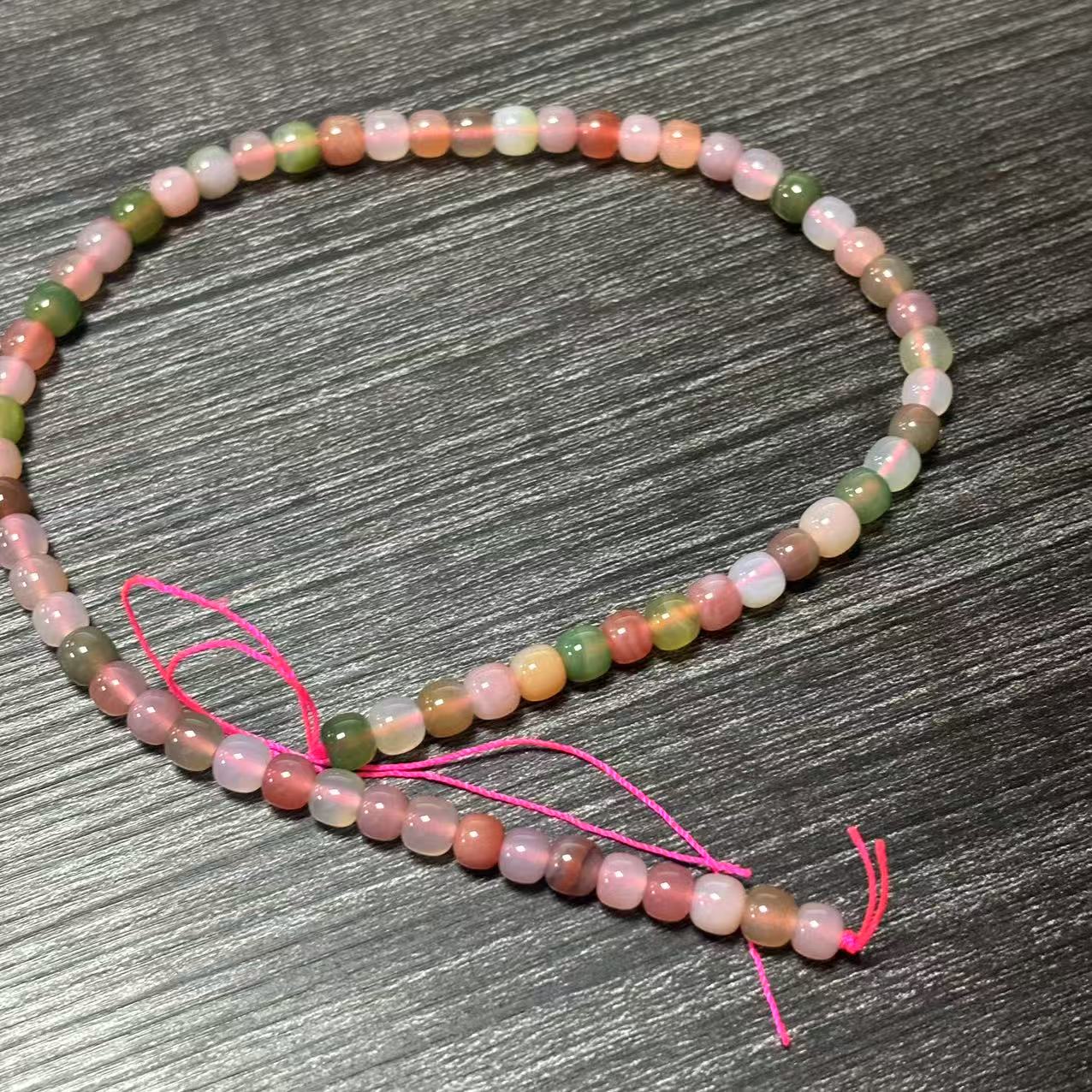 至纯虎牙二眼水纹三眼天珠手串测评｜藏传九眼石页岩玉髓玛瑙真品