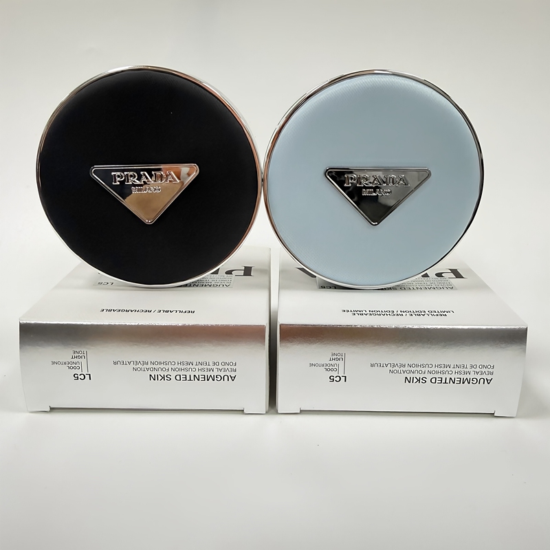 New Prada Nylon Cushion Foundation Lc5Ln10 Limited Edition Blue and Black Refill, Long-Lasting Coverage New Prada Nylon Cushion Foundation Lc5Ln10 Limited Edition Blue and Black Refill, Long-Lasting Coverage