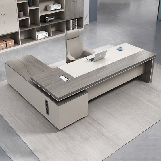 老板桌办公桌简约现代总裁桌经理主管桌椅组合前台新款办公室家具