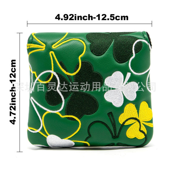 新款四叶草高尔夫木杆套/推杆套用品配件羽毛球高尔夫球杆
