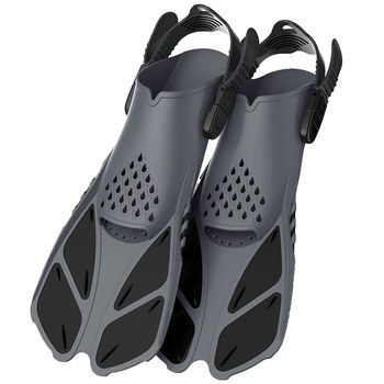 Outdoor sports fins, diving fins, adjustable men's and women's diving training silicone swimming swimming supplies