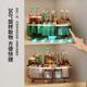 轻奢旋转 置物架 厨房转盘透明佐料调味瓶调料架客厅桌面储物收纳