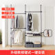 Hot 96n button type new product without punching and hole hanging hanger stand up and floor clothes drying hanger indoor storage simple clothes hat
