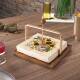 Amazon's new Nordic solid wood square tissue holder hotel restaurant coffee shop napkin rack tissue storage rack