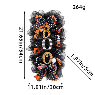 Hanging flower halloween garland door pop-up halloween horror pumpkin garland door number courtyard decoration pendant