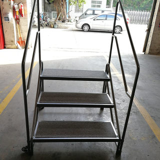 Hot-selling three-step ladder with handrails, stage handrails and handrail stairs, manufacturers supply stage banquet supporting stairs