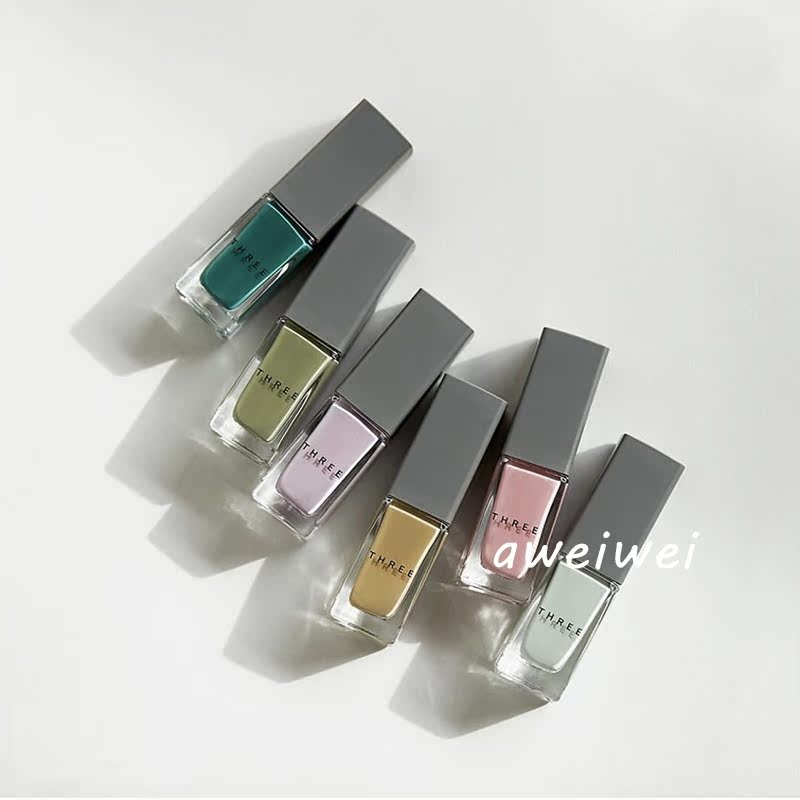 Qing Japan THREE natural plant nail polish top oil New color #108109 spring new color cherry blossom Limited