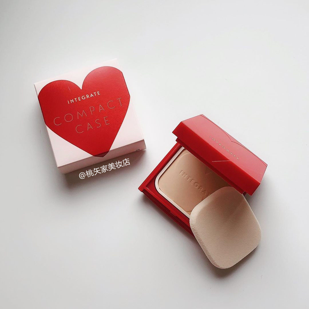 Japan Integravate Perfect Mood Softly Light Overdraft Merculature Powder Cake Lasting Control Oil Constant Makeup Whitening Honey Pink Cake