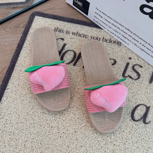 Модные мультяшные нескользящие тапочки, в корейском стиле, 2022, для влюбленных