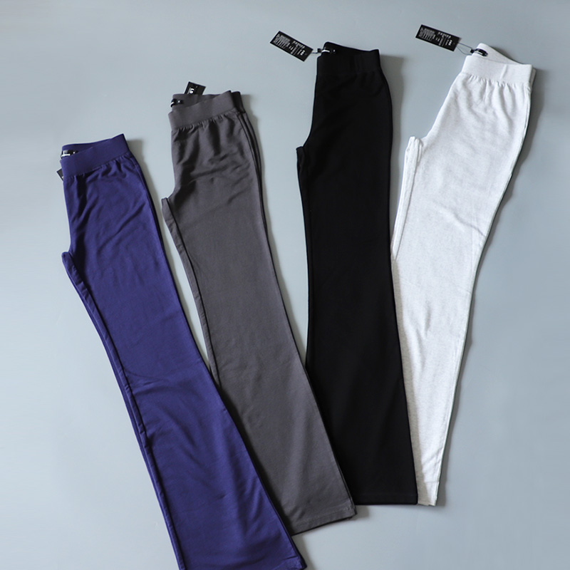 2021 new summer thin cotton fabric super good fabric stretch yoga pants slim slim micro-la extended sweatpants