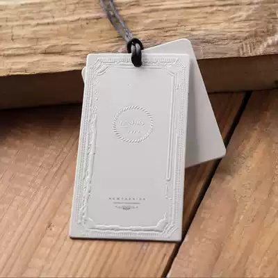 Hanging custom clothing tag printing women's clothing label trademark custom hanging card Universal tag spot