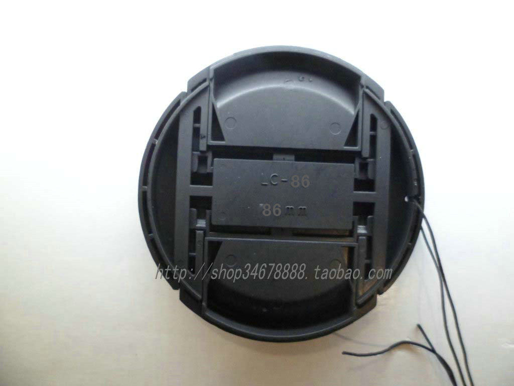 86mm 内卡式 中间捏 镜头盖 带绳 单反镜头盖 通用镜头直径86mm