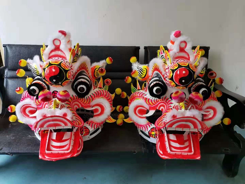Sea wave musical instruments, lion dance, lion dance, kylin props, lion dance, lion dance, dragon props, kylin ornaments, bamboo weaving style customization