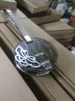 Wave instrument python leather edge helps Rosewood four-stringed Qin musical instrument 12 equal law butterfly national instrument