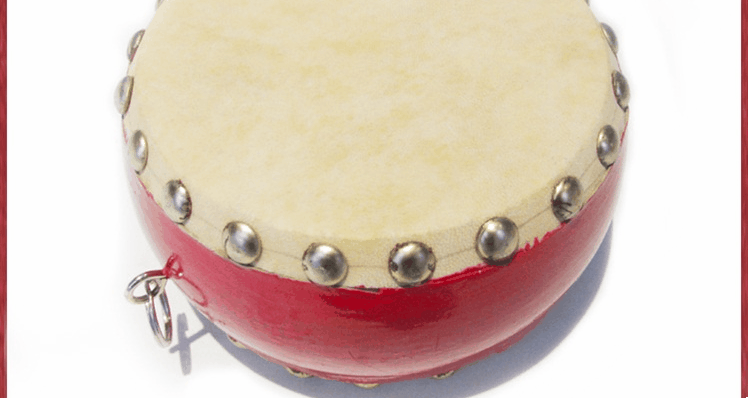 Nhạc cụ sóng trẻ em trống nhạc cụ trẻ em trống nhạc cụ nhạc cụ đồ chơi trẻ em 6 inch Tang trống da bò trống đồ chơi nhạc cụ cho bé