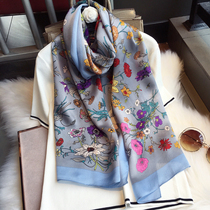 Silk towel Spring and Autumn Hundred and Squirkling Scarf Hangzhou Silk Long Silk Sleeper