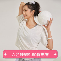 Runaway Lolita sports t-shirt womens loose quick-drying summer fitness white body shirt blouse sweat-absorbing running short sleeve