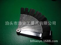 16 pieces of elbow feeler gauge stainless steel clearance gauge 16 pieces 0 005-0 02 metric inch 0 127-0 508 thickness
