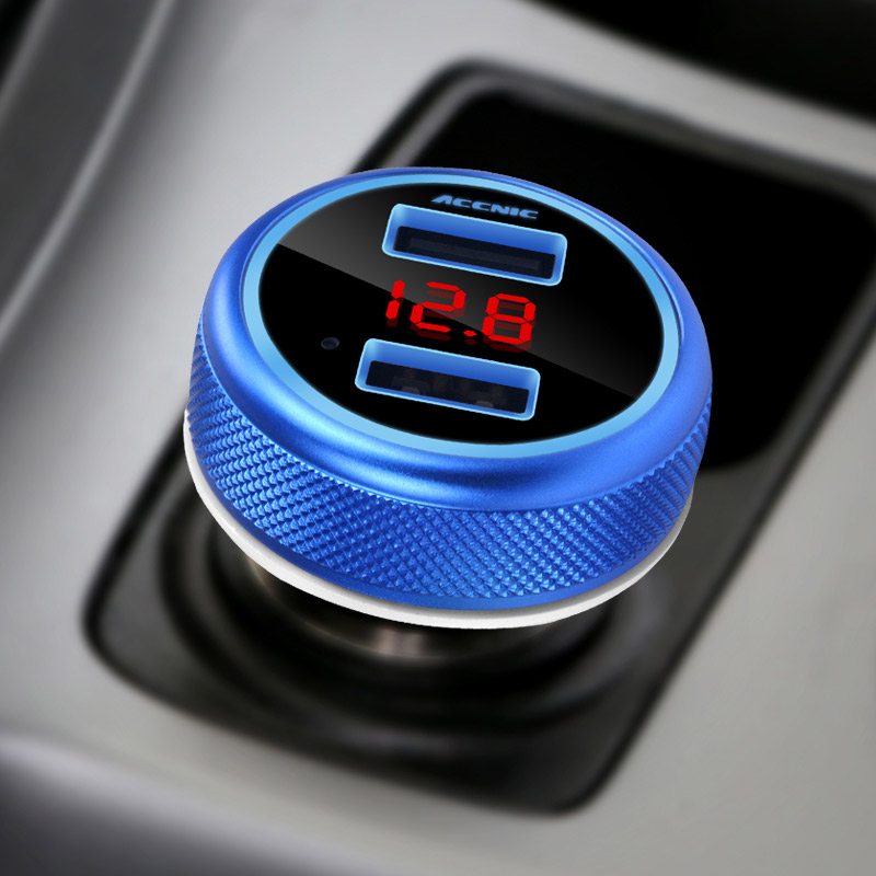 Multi-function car bluetooth MP3 player receiver car charger one drag two USB cigarette lighter type car charger