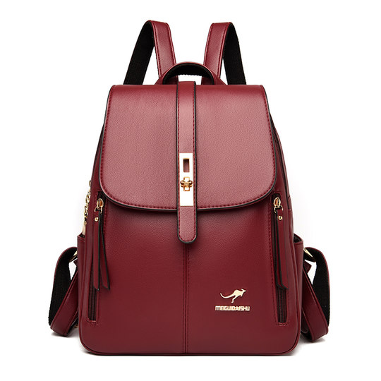 Hong Kong I.Tgreg backpack cowhide multifunctional genuine leather women's large capacity versatile youth backpack trend bag