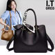 Hong Kong I.Tgreg Genuine Leather High-End Handbag, Large Capacity, Fashionable Cowhide Crossbody Bag for Middle-Aged Moms
