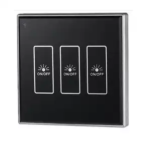 Wireless touch switch wireless touch remote control switch 86 type zero fire wire 3 way learning smart switch