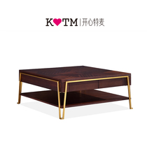 Happy special Mai jenmei furniture solid wood coffee table peach blossom core