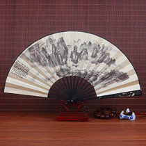Chinese style fan 9 inch hollow hollow silk fan ancient folding fan portable summer classical home bamboo fan retro male