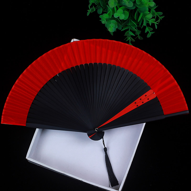 Chinese fan Japanese antique folding fan handmade classical Hanfu dance small folding fan women's cheongsam