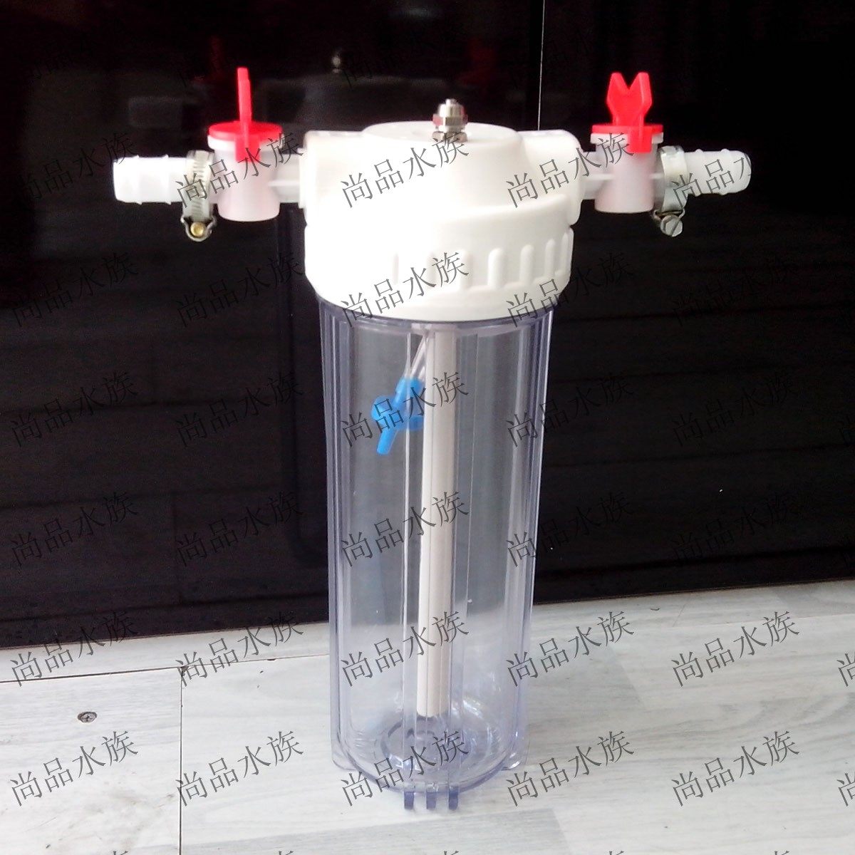 尚品水族 水草co2擴散桶ro杯缸外擴散器帶止逆閥計泡器帶開關