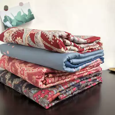 60 long staple cotton soft and delicate print double quilt cover single quilt cover AB noodles