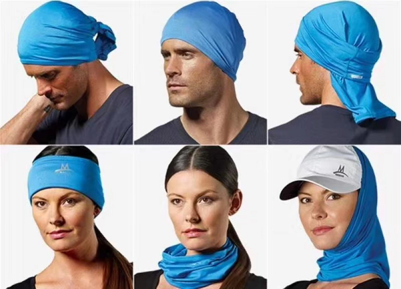 Mùa hè cưỡi kem chống nắng UV mặt nạ bib headscarf thể thao ngoài trời unisex - Kerchief / Earflap