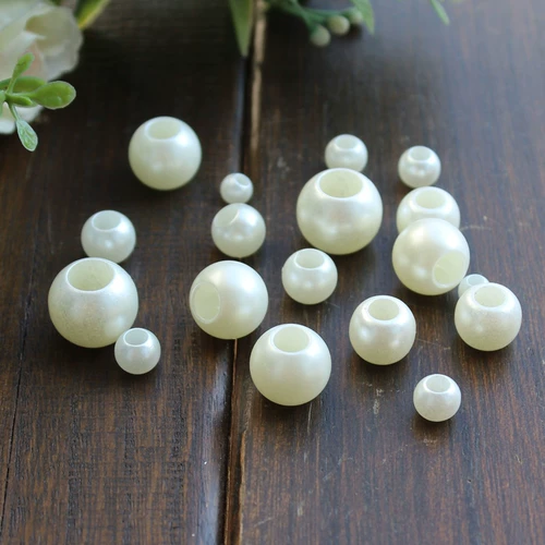 Белые бусины из жемчуга, резинка, аксессуар, аксессуары