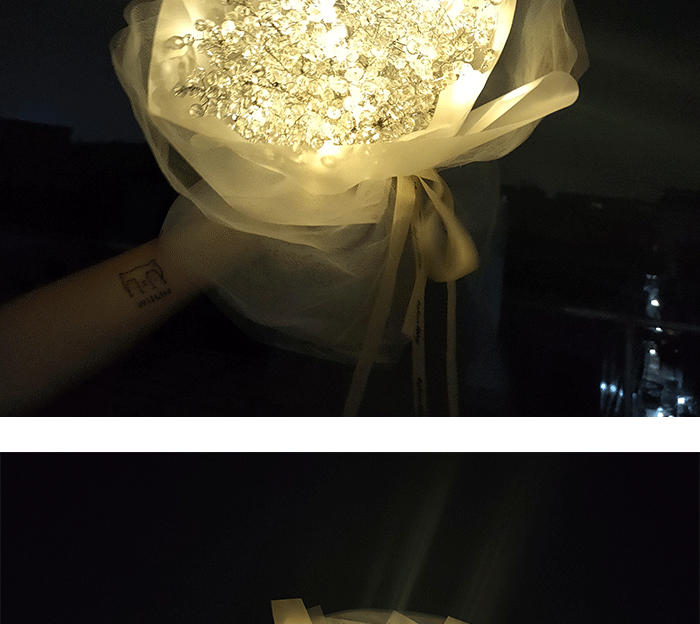 Другие материалы 节日创意满天星灯装饰花束摆件手工diy材料包闺蜜女朋友生日礼物