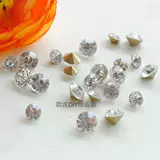 Стеклянные смешанные серьги для маникюра, цирконий для ногтей, лак для ногтей, алмаз, аксессуар
