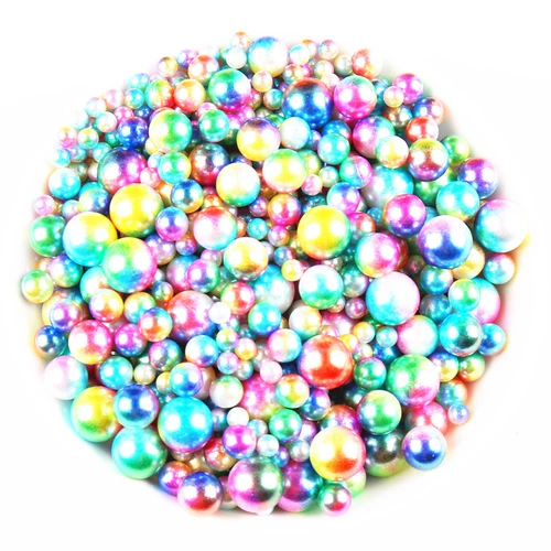 Двухцветные бусины из жемчуга, декор, 4-10мм, градиент