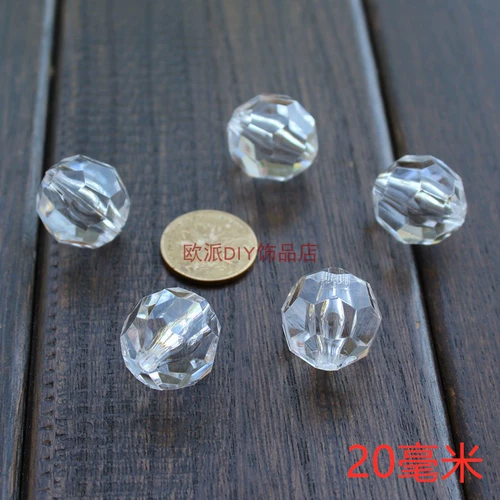 Прозрачные акриловые бусины, штора, аксессуар с аксессуарами, ручка, браслет из бисера, набор материалов, 4-30мм, «сделай сам»