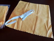 Sachs Clarinet flute with inner and outer cavity cleaning cloth yellow PA leucorrhea lapel cloth double-sided Velvet