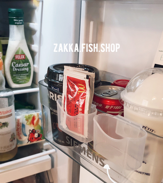 Small fish family home grocery refrigerator door seal mini - hung box