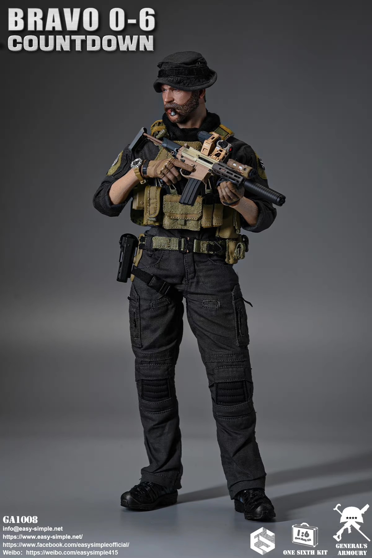 EASY&SIMPLE GA1008 General's Armoury Bravo 0-6 Countdown 1/6
