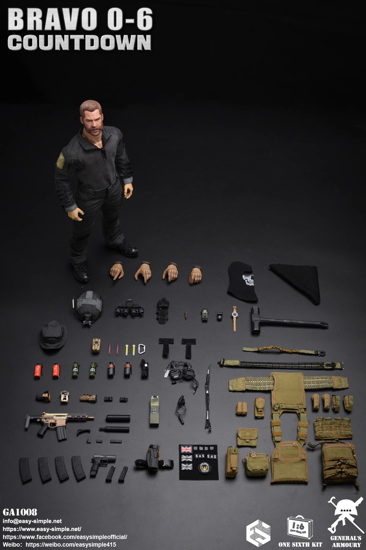 EASY&SIMPLE GA1008 General's Armoury Bravo 0-6 Countdown 1/6