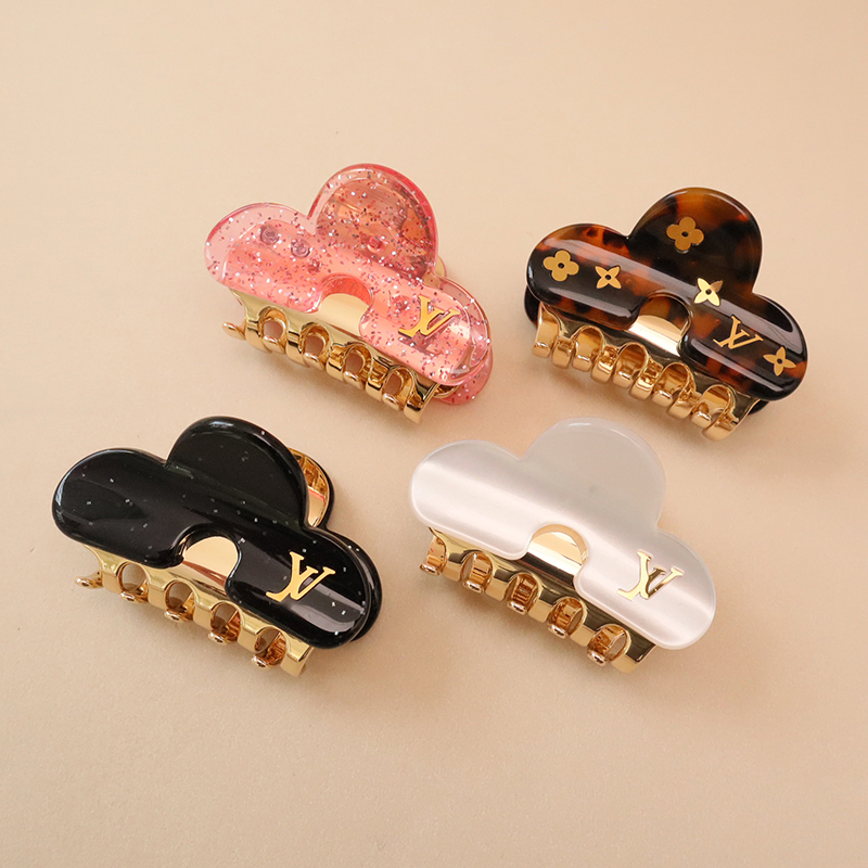 L Brand Letter Acetate Hair Clip for Ponytail, Hair Accessory, Very Pretty Claw Clip, High-End and Elegant Shark Hair Clip