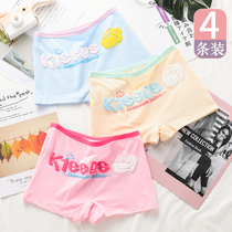 Underpants girl Japanese soft girl cute high school students cotton boxer pants middle waist sweet enlarged boxer summer
