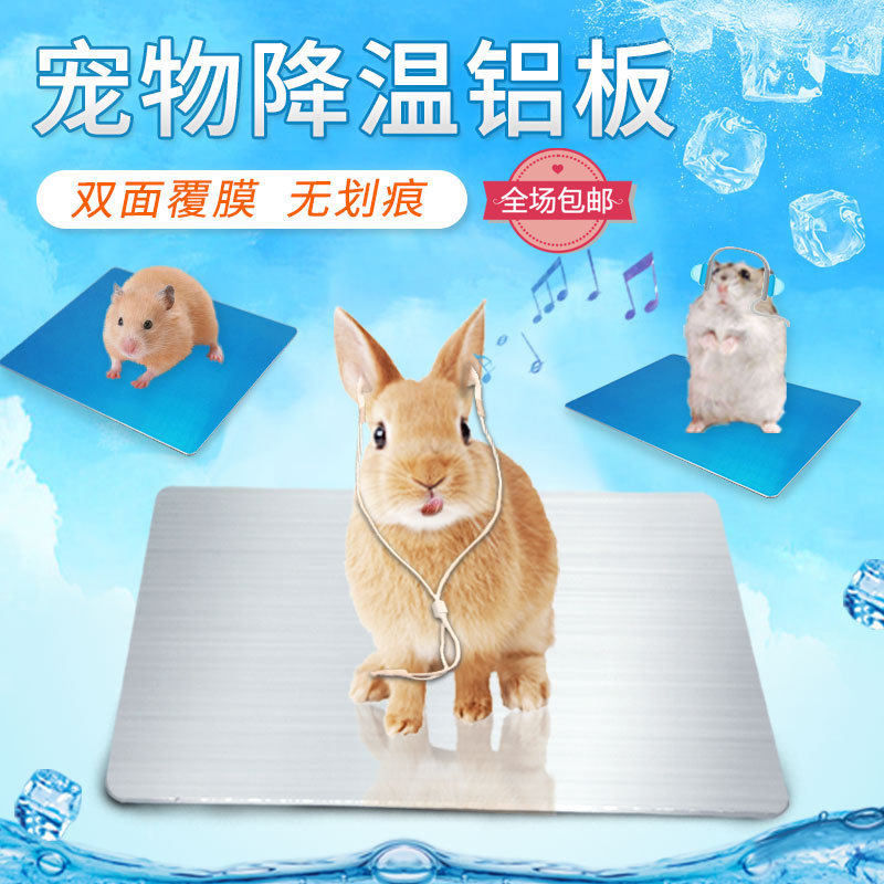 Pet Summer Cooling Aluminum Plate Rabbit Cooling Dragon Cat Ice Mat Heat Dissipation Plate Summer Heatstroke supplies