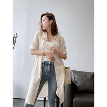 Mu Ges shop three-dimensional tailoring design GAO branch quality Xinjiang combed cotton long shirt short sleeves