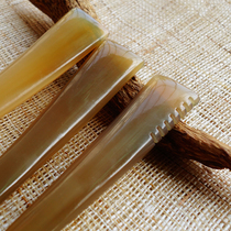  Natural buffalo horn plate scraping female face slimming face detoxification Household dredging meridians Facial beauty tendon stick eyes