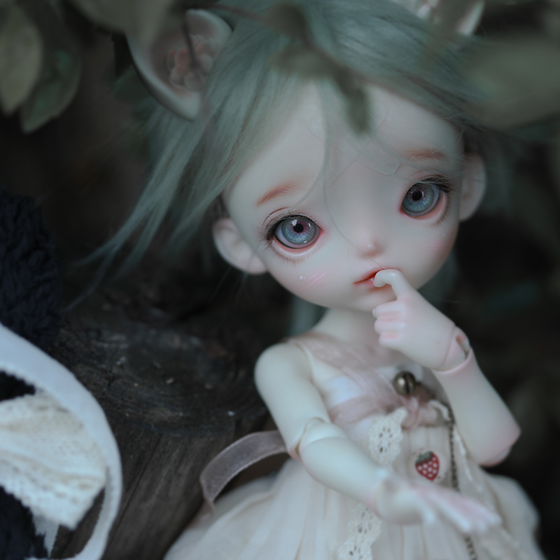 DollZone bjd milk tea full set of 6 points cute catwoman naked baby full set of DZ official genuine SD doll doll