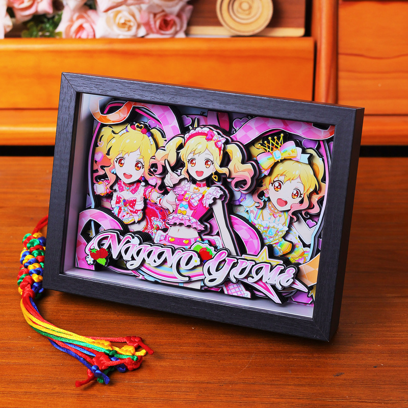 Idol Event 3D Pop-Up Painting Xinggong Berry Anime Peripheral Figure Model Toy Decoration Display Stand Handmade Birthday Gift
