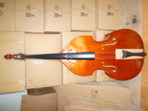 Genuine solid wood double bass fine workmanship elegant paint sold at a discounted price