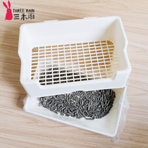 Professional Rabbit Toilet Triple rain toilet Rabbit special Dutch pig rabbit bedpan to pick up urine and anti-spray urine